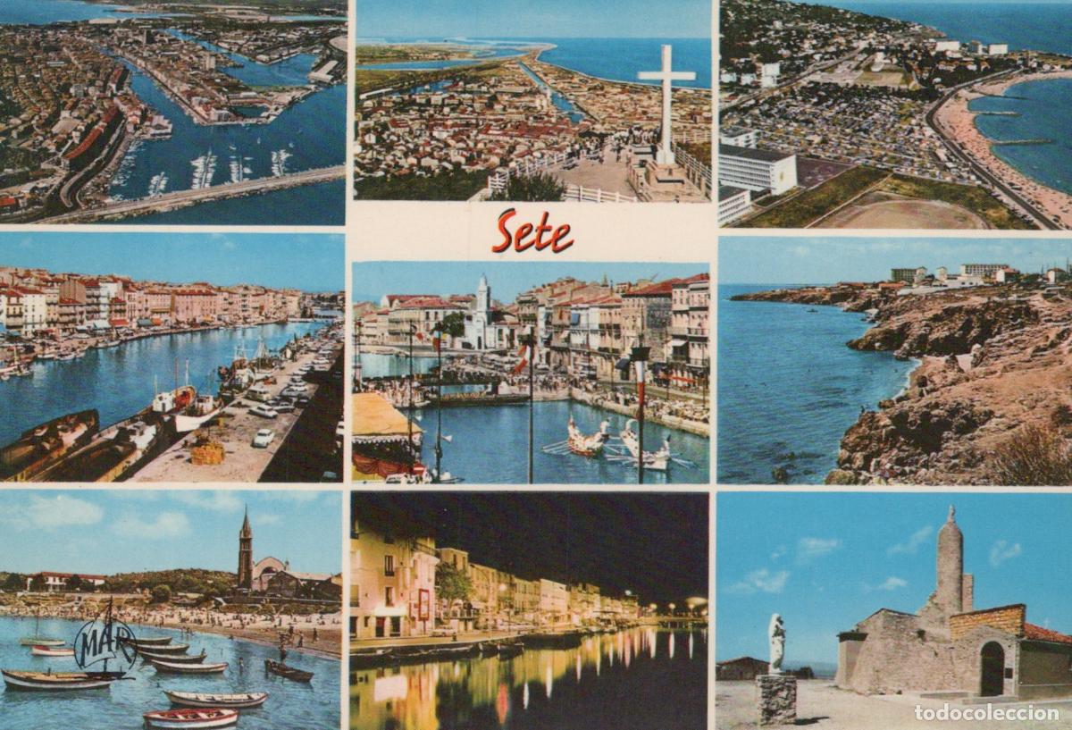 Postales: France S&egrave;te Multiple Views Canals Port Coastline Cityscape Unposted *YAM486
