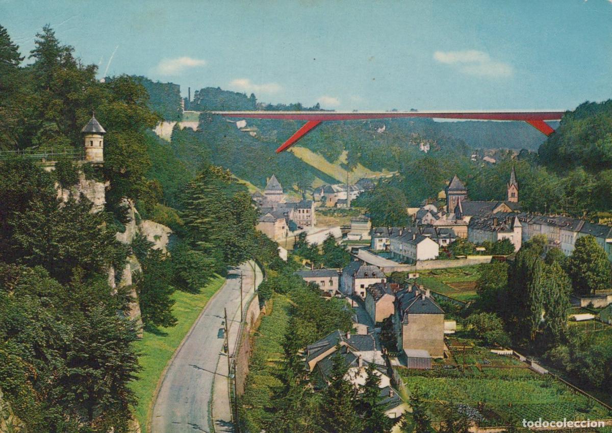 Postales: Luxembourg Luxembourg Pont Grande Duchesse Charlotte Red Bridge City *YAM313
