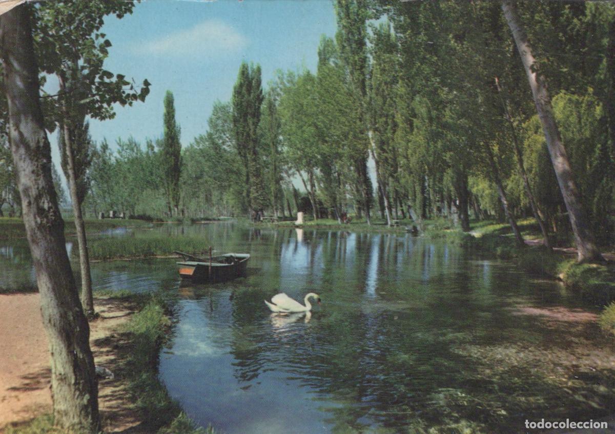 Postales: Italy Clitunno River Springs Swan Boat Trees Landscape Unposted *YAM312