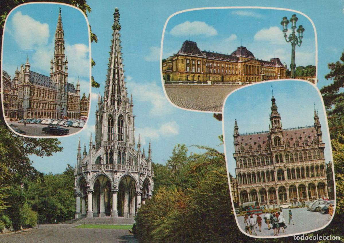 Postkarten: Belgium Brussels Architecture Grand Place Royal Palace Laeken Gothic *YAM318