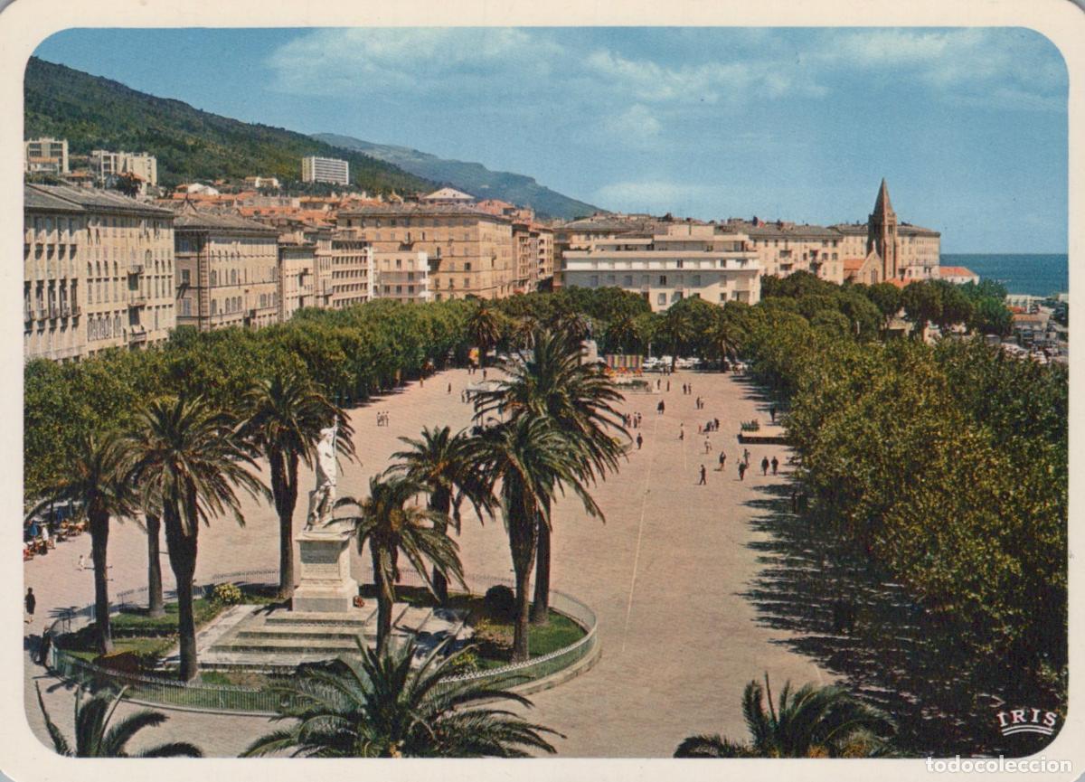 Postkarten: France Bastia Place du G&eacute;n&eacute;ral de Gaulle St Nicolas With Palm Unposted *YAM332