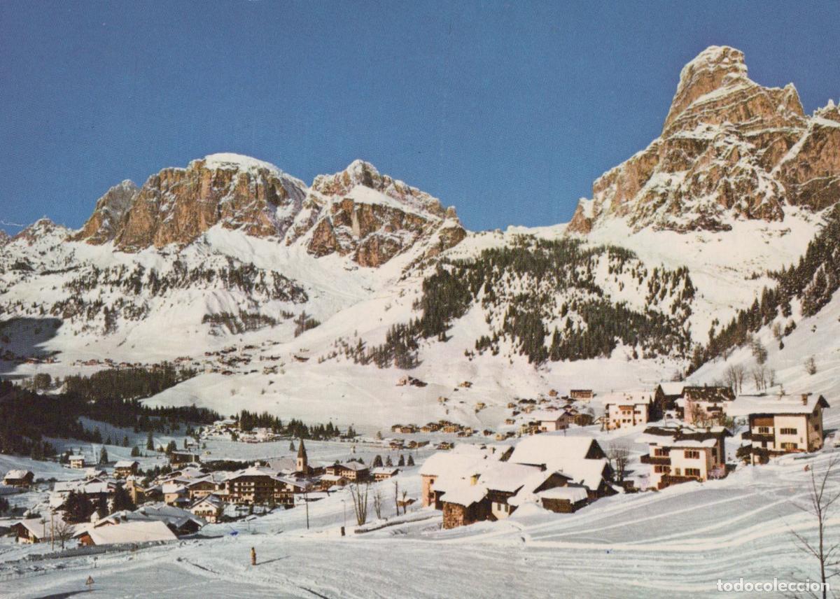 Postkarten: Italy Corvara Alta Badia Dolomites Winter Landscape Ski Resort Village *YAM529