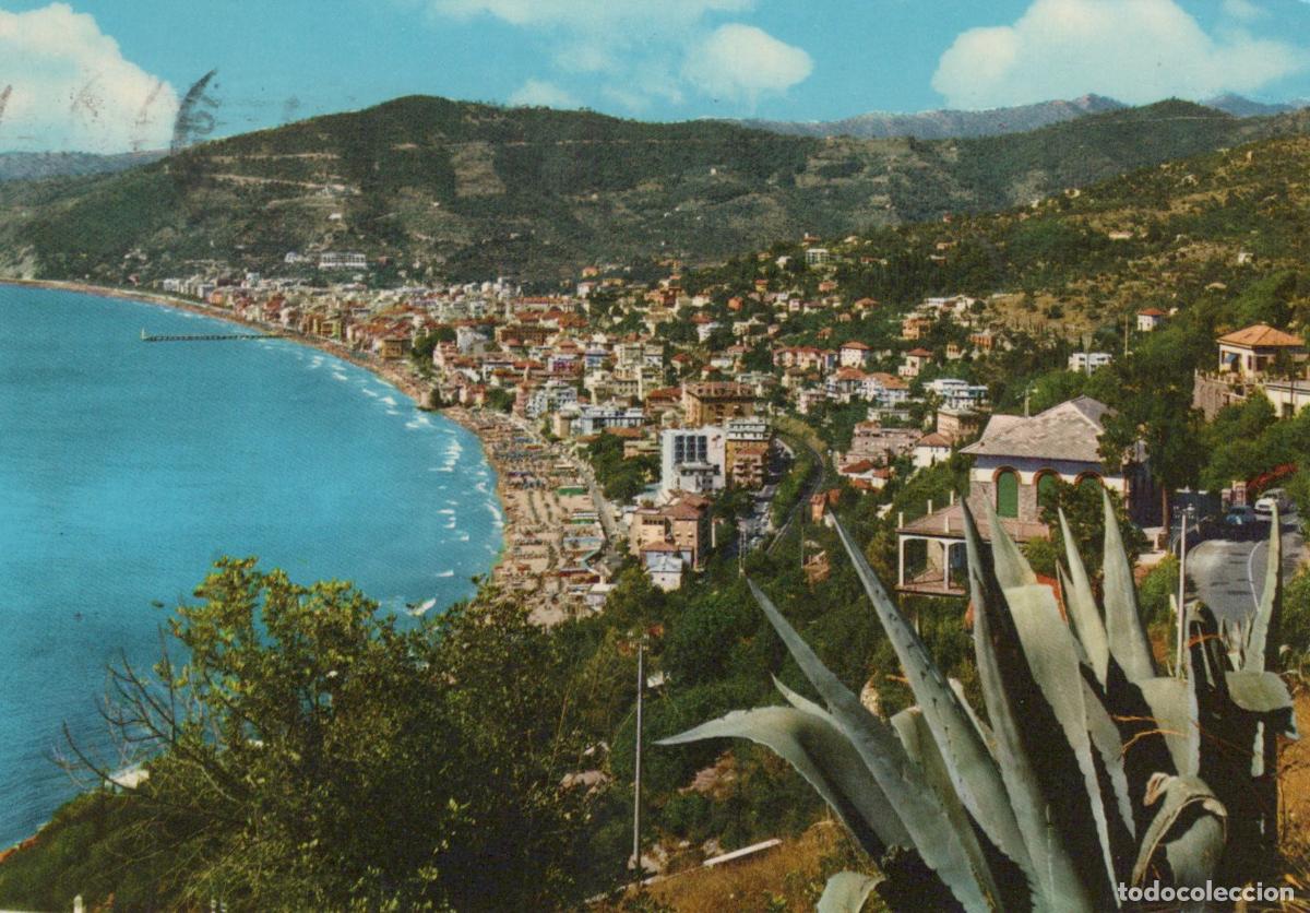 Cartoline: Italy Alassio Panoramic View of Riviera Dei Fiori Coastline Beach *YAM551
