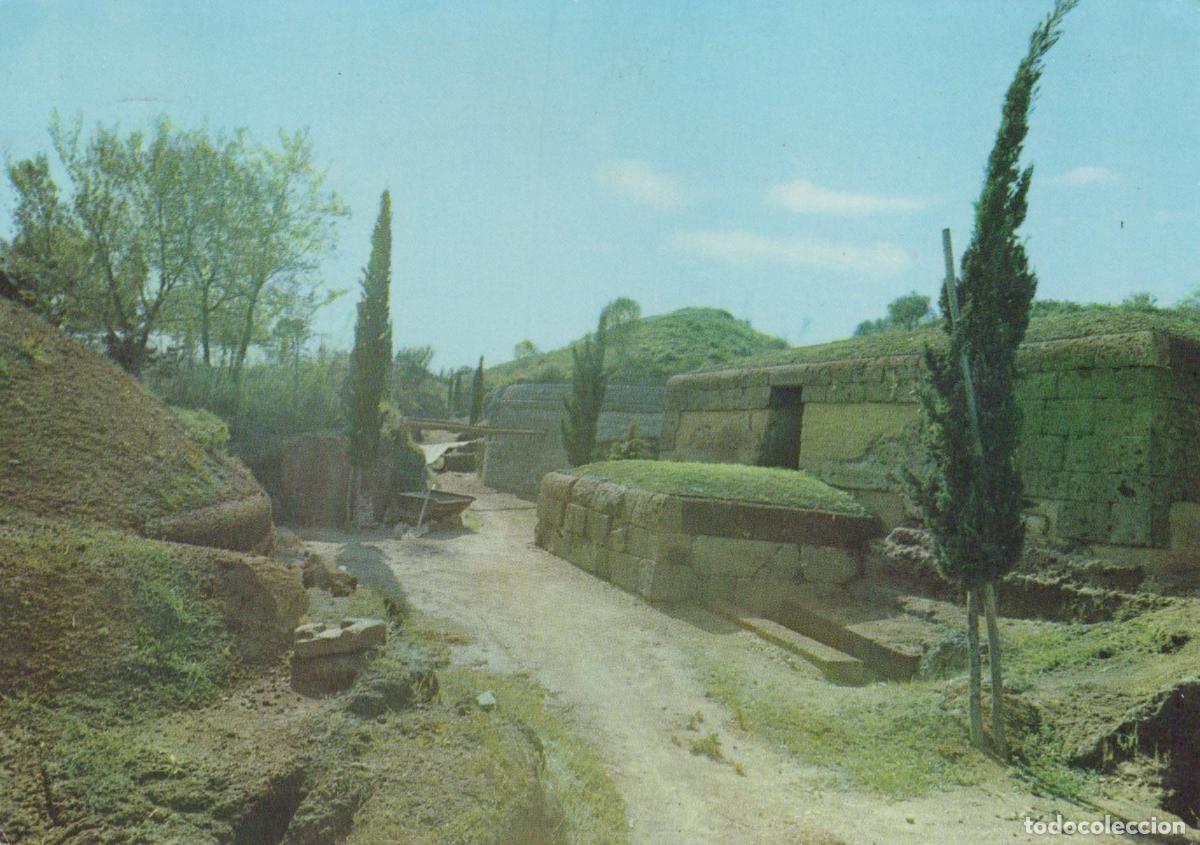 Cartoline: Italy Cerveteri Necropolis of Banditaccia Ancient Etruscan Tombs *YAM550