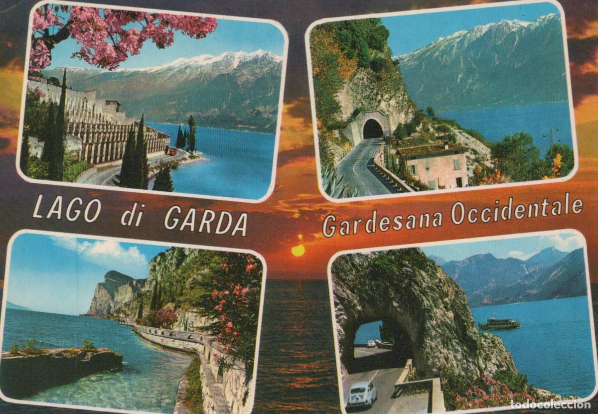 Cartes Postales: Italy Lake Garda Gardesana Occidentale Road Tunnels Mountain Lake *YAM562