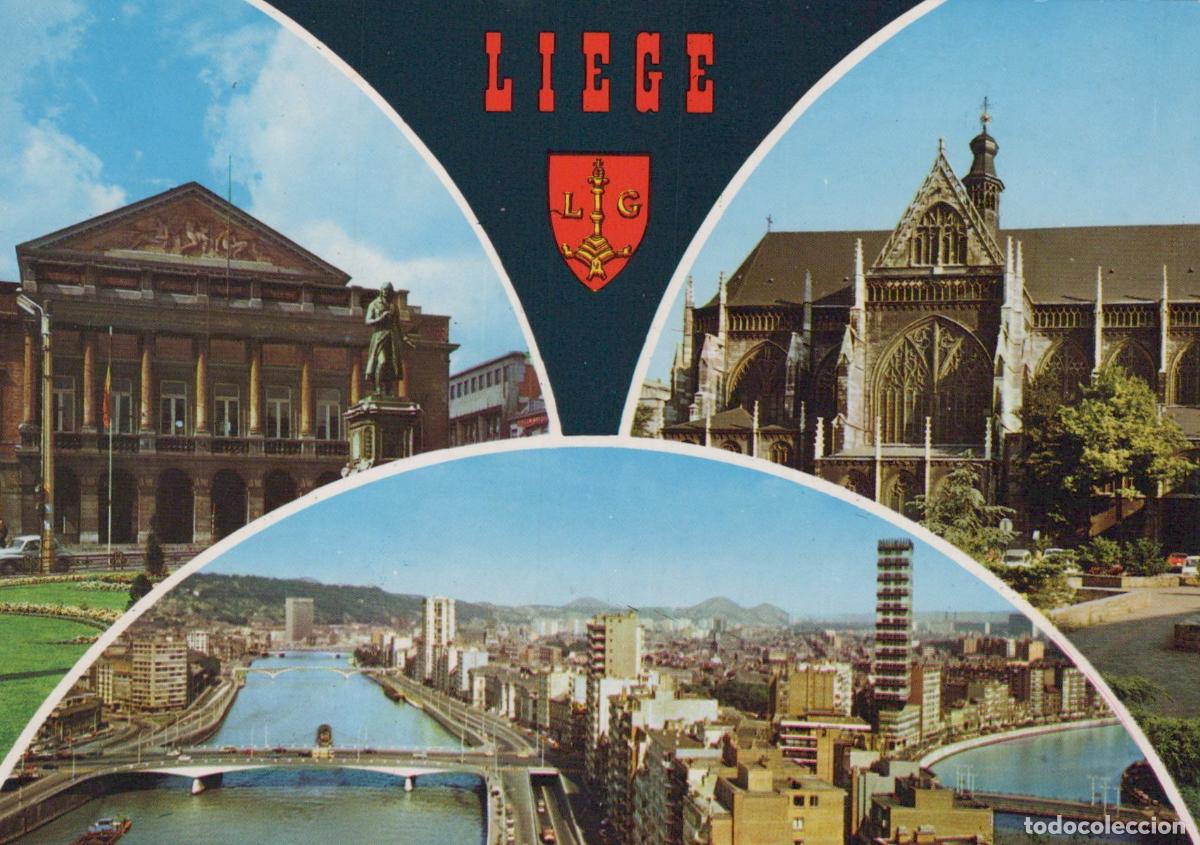 Cartes Postales: Belgium Liege Multi View Royal Theatre St Jacques Church Unposted *YAM363