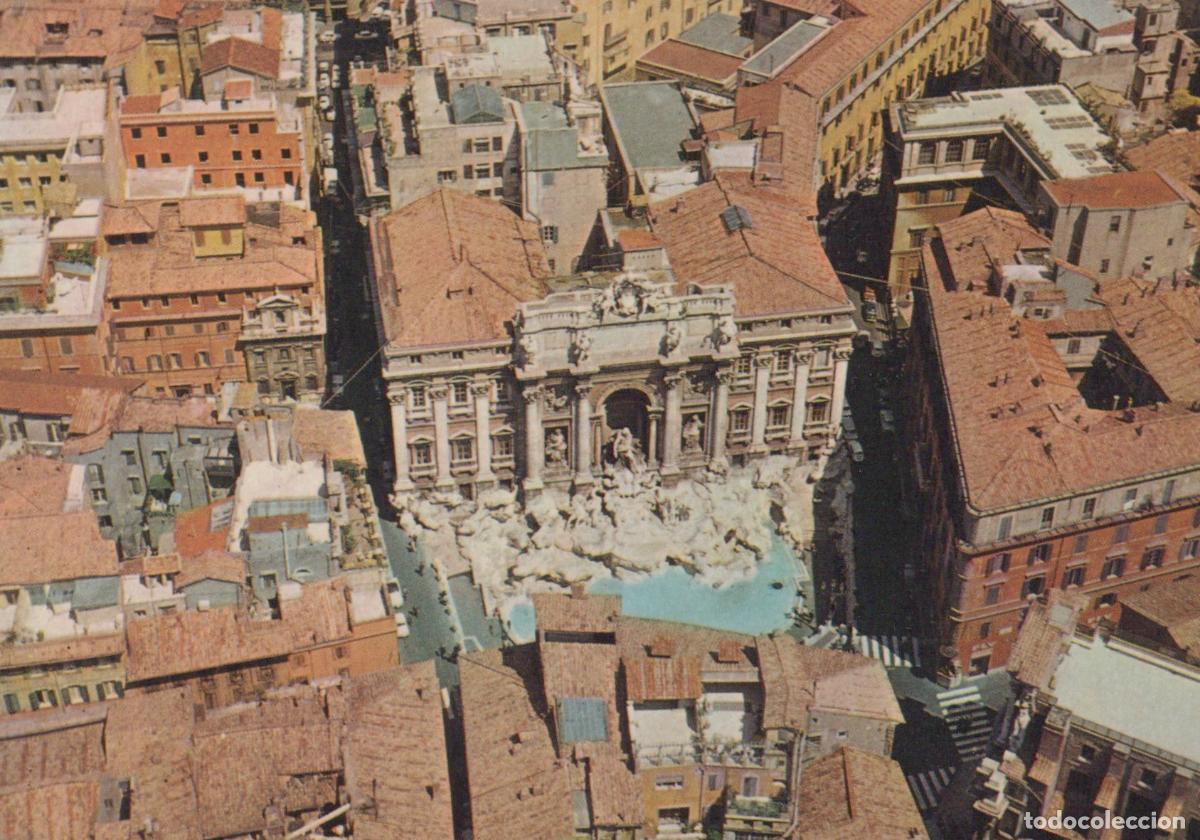 Postales: Italy Rome Trevi Fountain Aerial View Historic Cityscape Unposted *YAM367