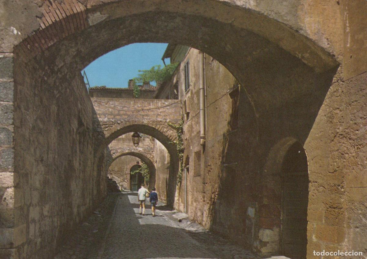 Postales: Italy Orvieto Via Delle Scalette Historic Arches Cobblestone Street *YAM388