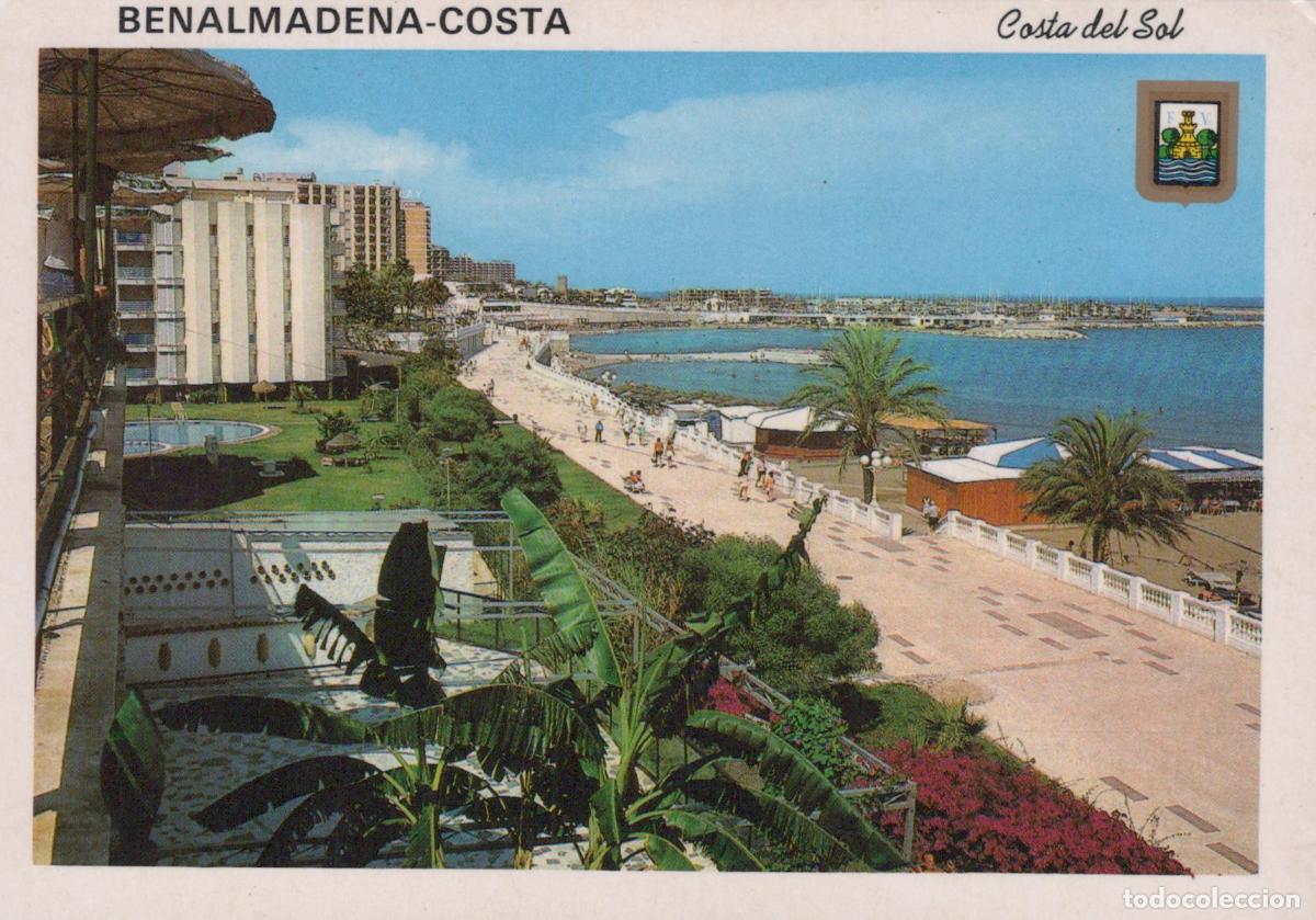 Postcards: Spain Benalmadena Costa Del Sol Promenade Maritime Coastal View *YAM413