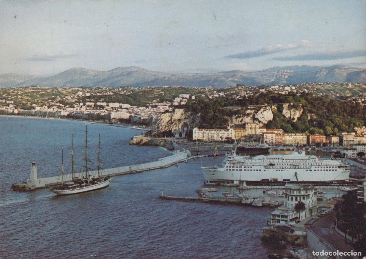 Postcards: France Nice Panoramic View of the Port With Ships and Cityscape *YAM661
