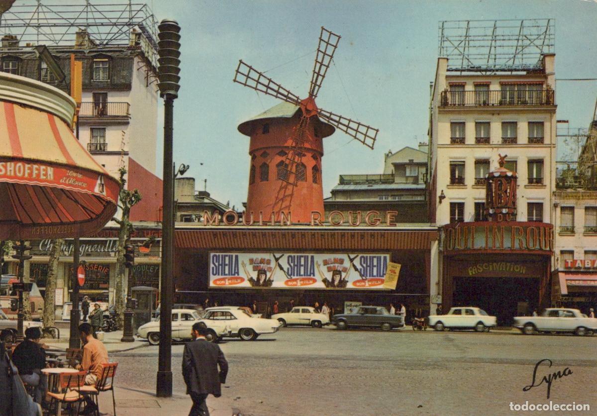 Postcards: France Paris Montmartre Moulin Rouge Windmill Cabaret Nightclub Unposted *YAM662