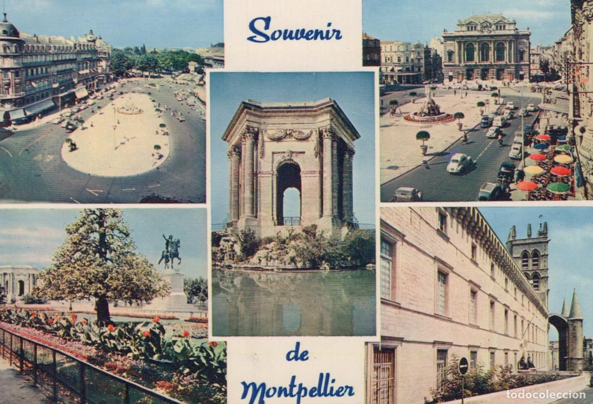 Postcards: France Montpellier City Views Place de la Com&eacute;die Ch&acirc;teau D Eau Unposted *YAM671