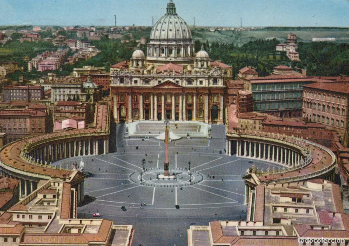 Postcards: Italy Rome Aerial View of St Peter S Basilica and Square in *YAM447