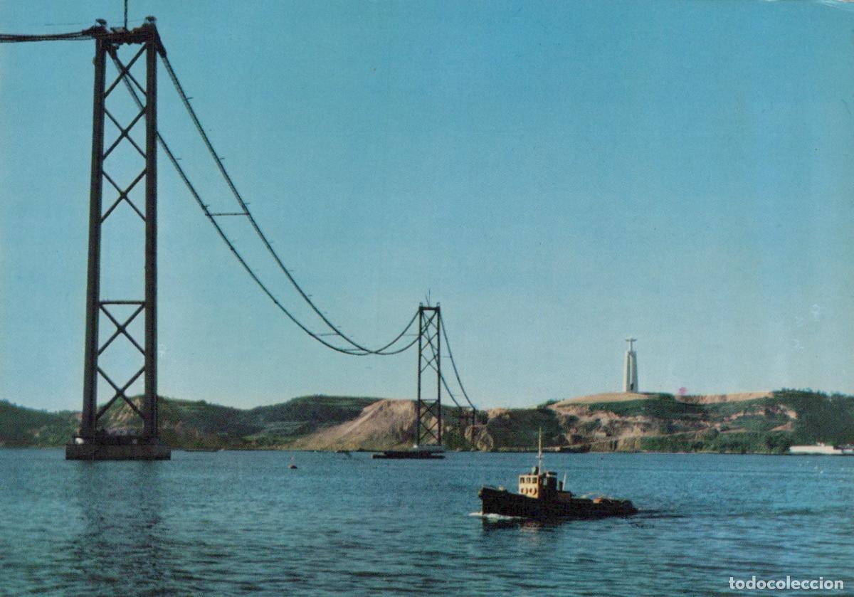Postkarten: Portugal Lisbon Cristo Rei and Bridge Over Tagus River With Unposted *YAM467