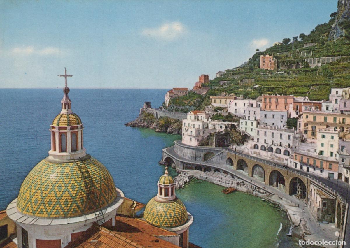 Postkarten: Italy Atrani Amalfi Coast Panoramic View of Coastal Town and Unposted *YAM473