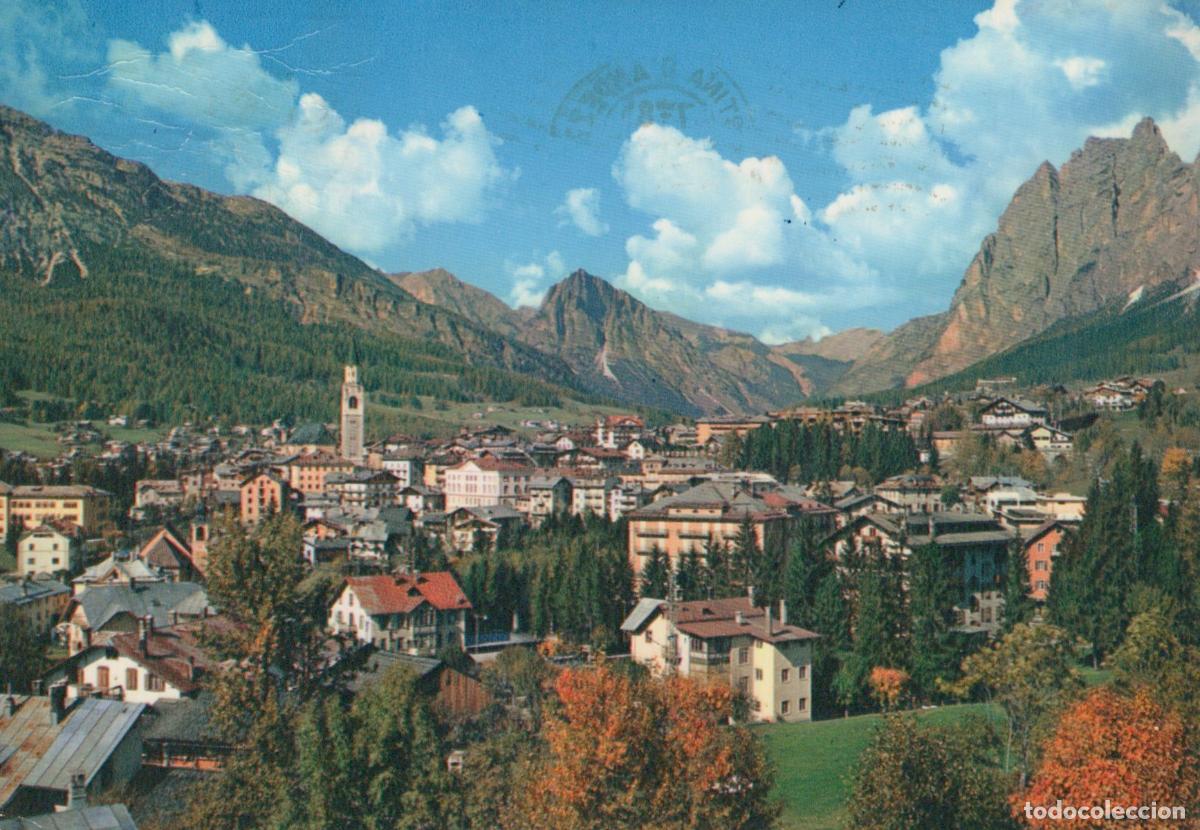 Postkarten: Italy Cortina D Ampezzo Mountain Town Panorama Dolomite Alps Landscape *YAM478