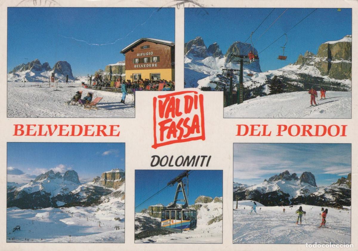 Postkarten: Italy Canazei Val DI Fassa Dolomites Ski Resort Belvedere del Pordoi *YAM483