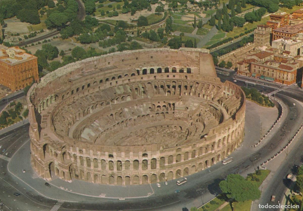 Postkarten: Italy Rome Aerial View of the Ancient Colosseum Amphitheater *YAM727