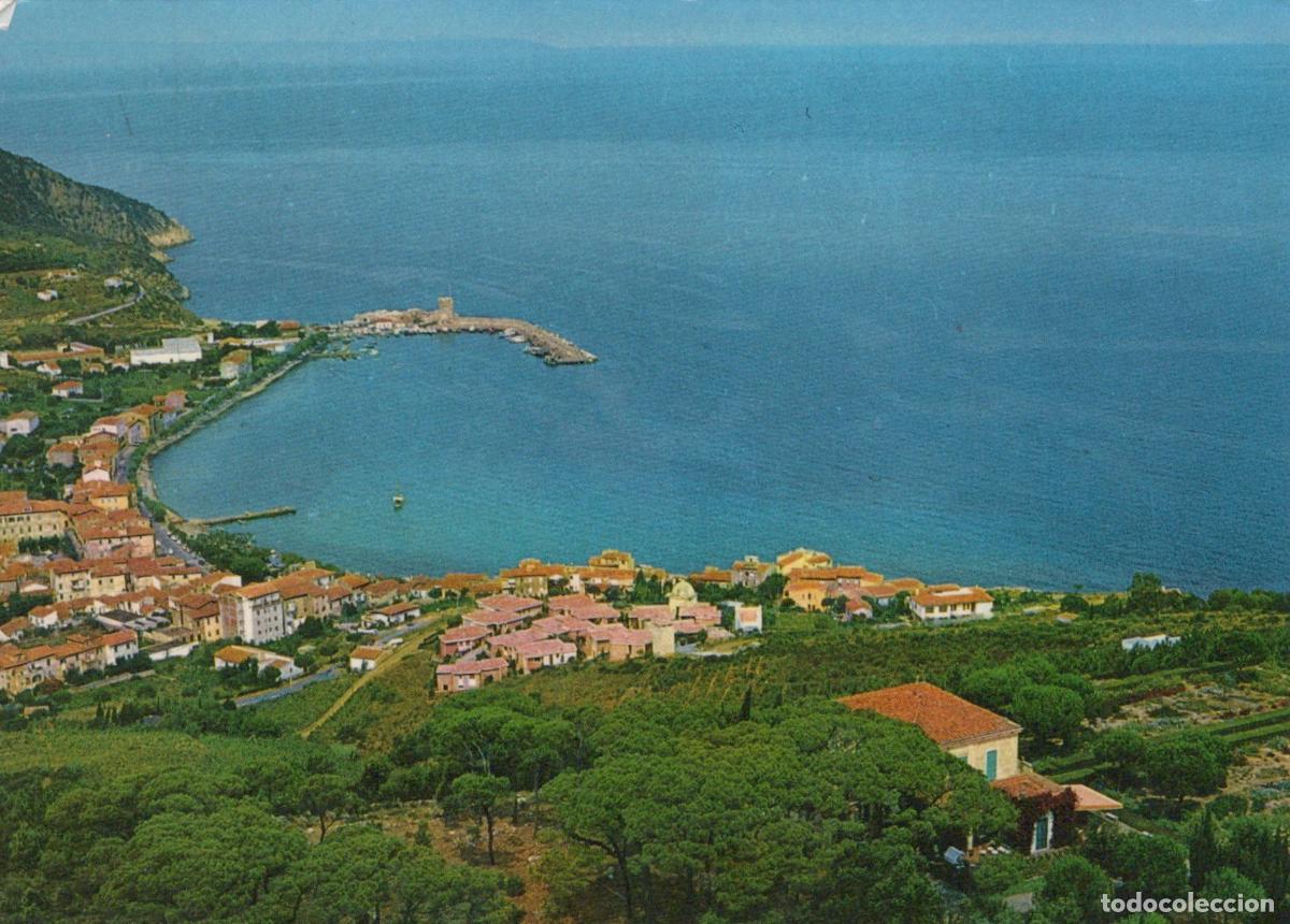 Postkarten: Italy Marciana Marina Isola D Elba Panorama Coastal Town Harbor *YAM730