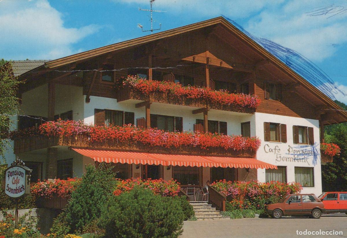 Postkarten: Italy Percha Perca Cafe Pension Sonnblick South Tyrol Alpine Hotel *YAM746