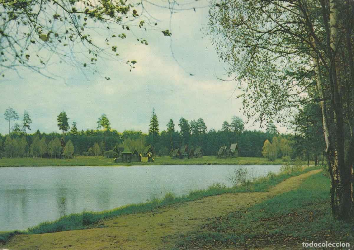 Cartoline: Russia Sverdlovsk Rural Landscape With Lake and Wooden Houses Region *YAM755