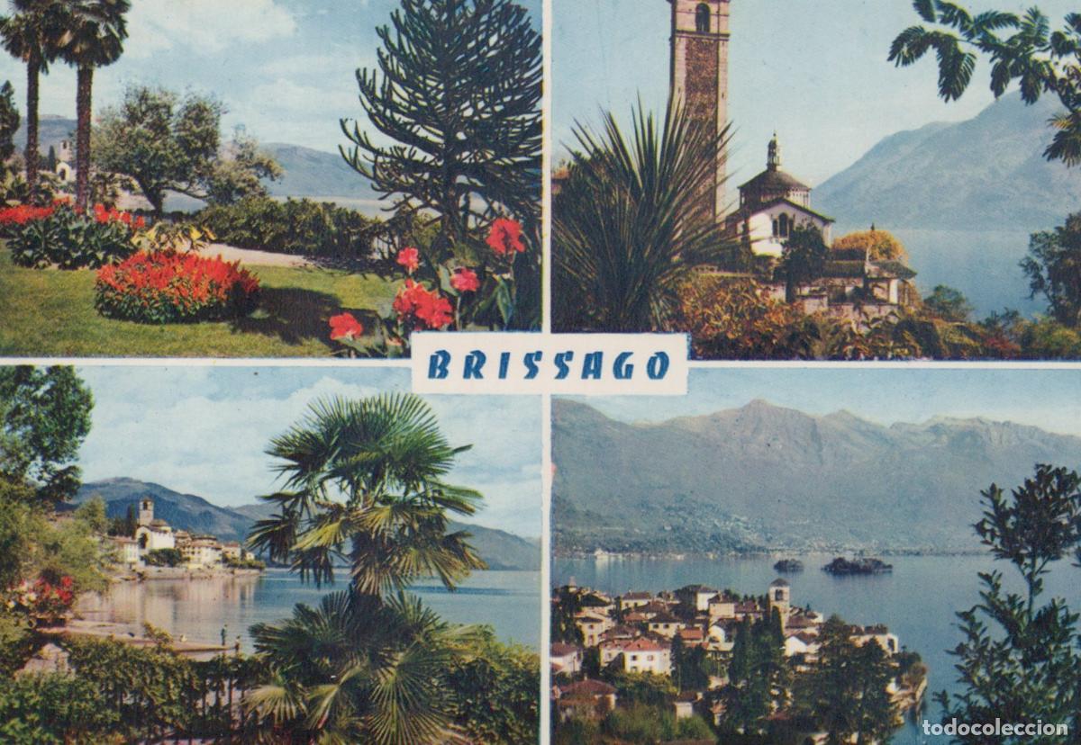 Cartoline: Switzerland Brissago Lake Maggiore Multi View Landscape Unposted *YAM776