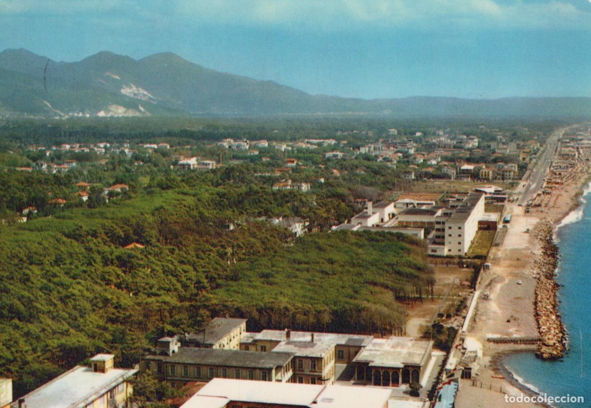 Cartoline: Italy Marina DI Massa Aerial View of Coastline Beach and Mountains *YAM527