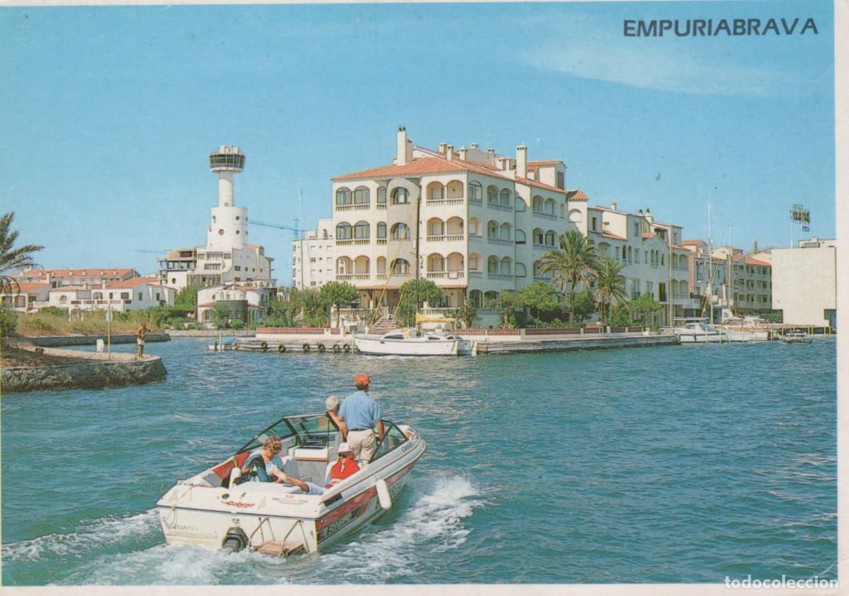 Cartoline: Spain Empuriabrava Costa Brava Entrance To the Canals Boats Unposted *YAM786