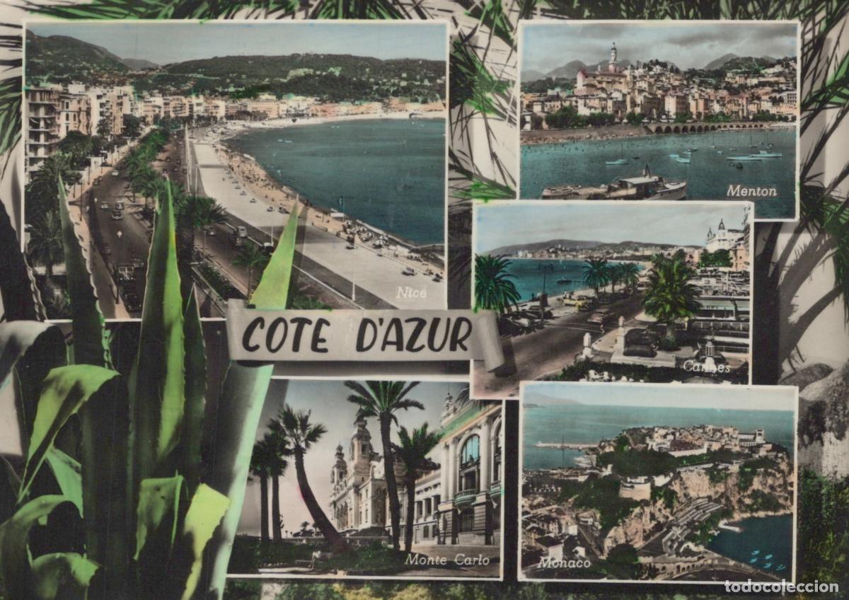 Postcards: France Nice Cote D Azur Multi View Menton Cannes Monte Carlo Real Photo *YAM800