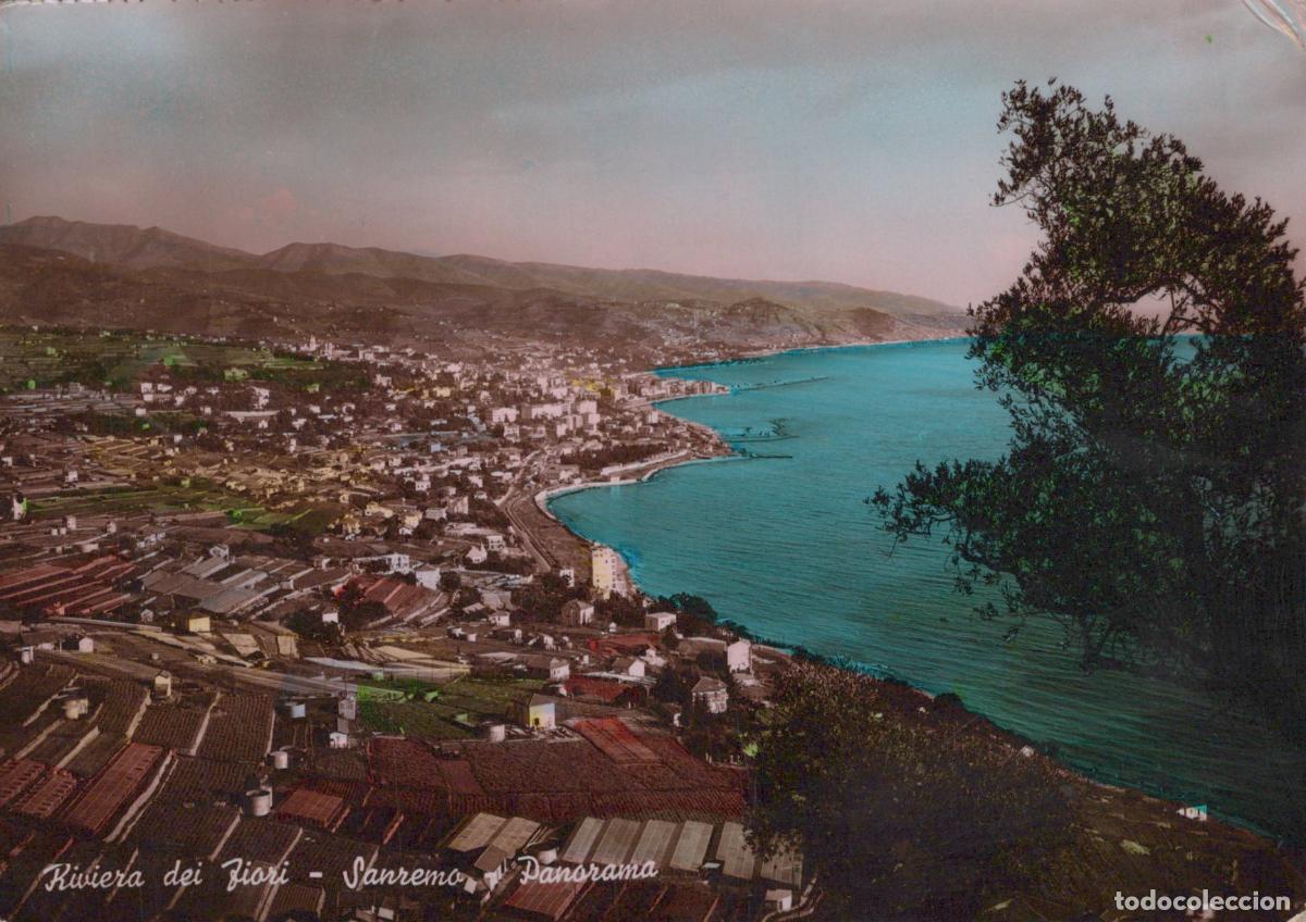 Cartoline: Italy Sanremo Riviera Dei Fiori Panorama Coastal Real Photo Unposted *YAM815