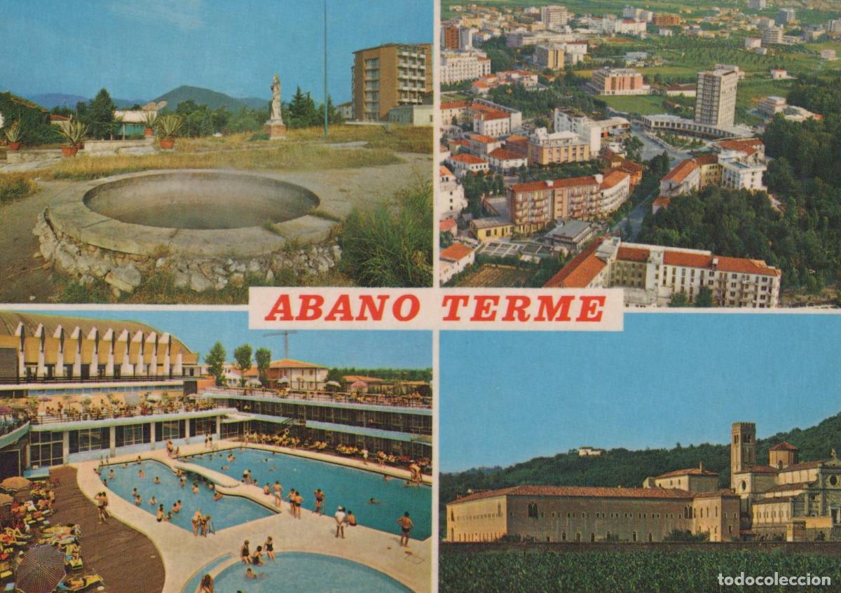 Cartoline: Italy Abano Terme Thermal Baths Swimming Pool City View Architecture *YAM557