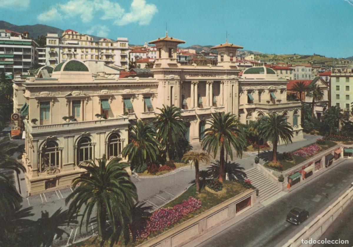 Postcards: Italy Sanremo Municipal Casino Italian Riviera Architecture Palm Trees *YAM846