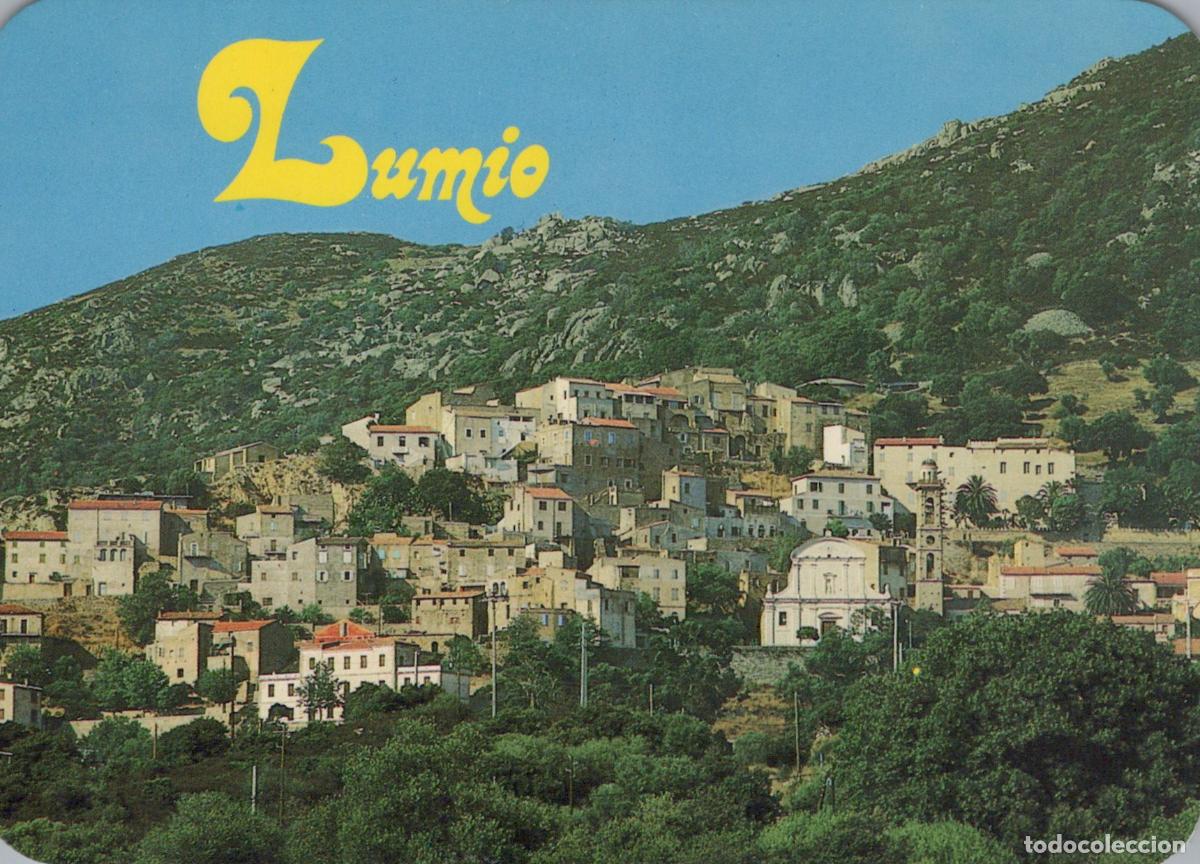 Cartoline: France Lumio Baroque Church Village Hillside Landscape Unposted *YAM857