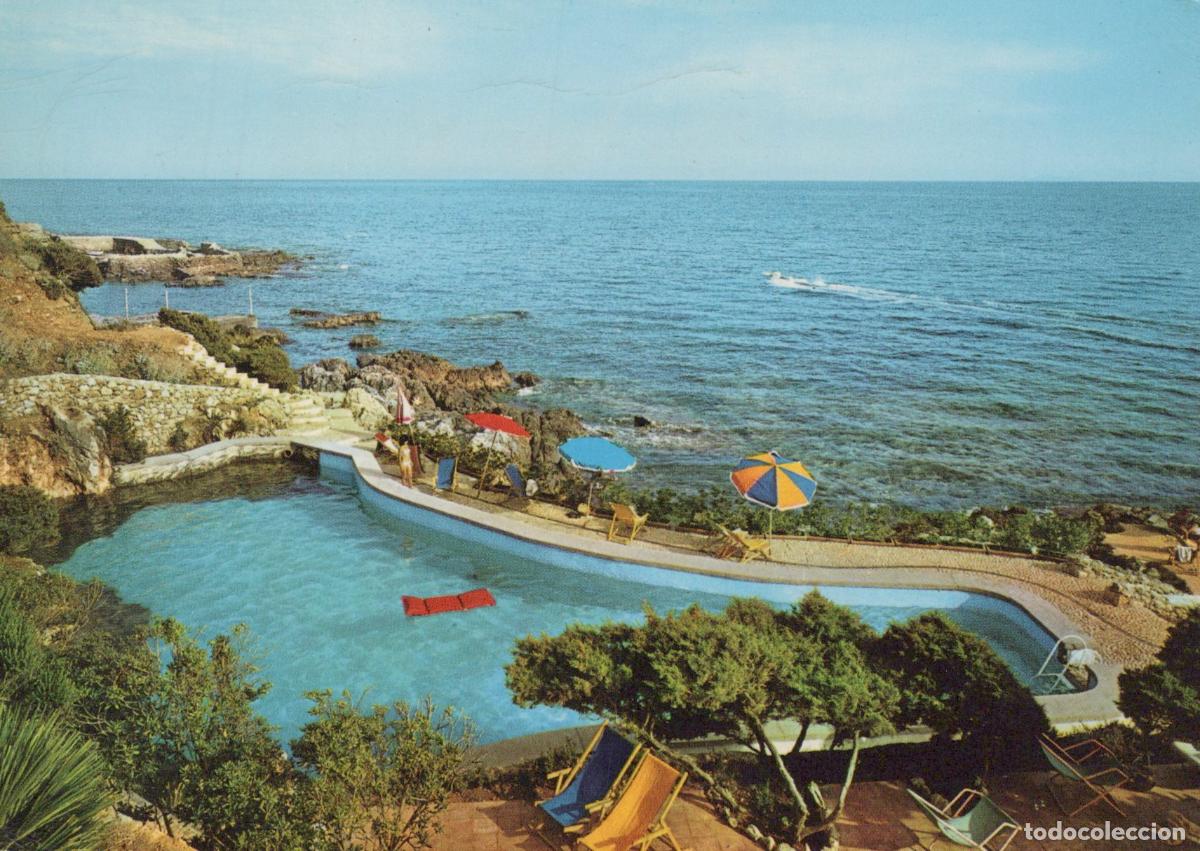Cartoline: Italy S Felice Circeo Swimming Pool and Cliff With Mediterranean Sea *YAM588
