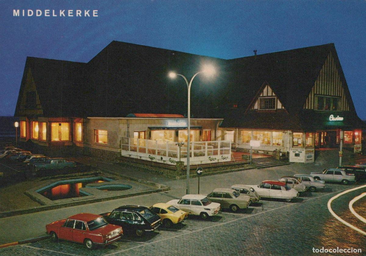Cartoline: Belgium Middelkerke Casino At Night 1970s *YAM880
