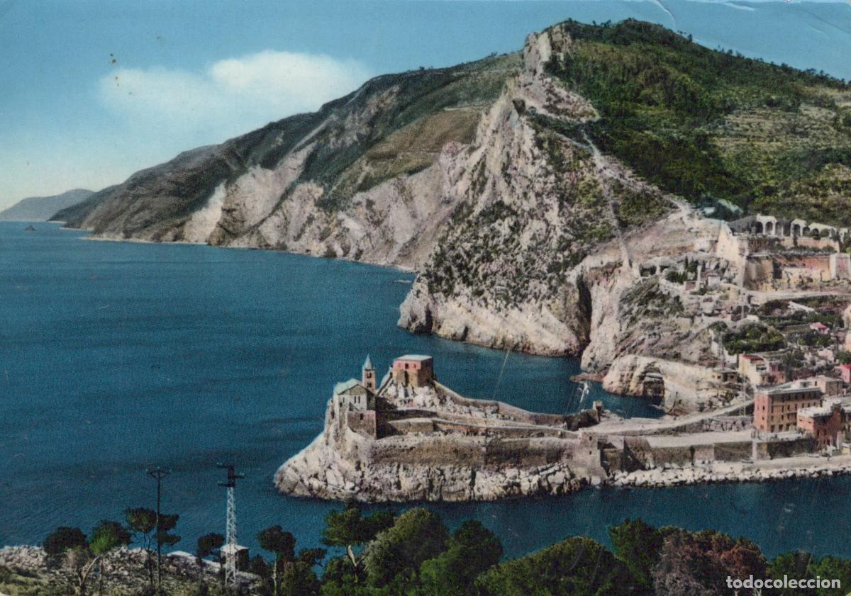 Postais: Italy Portovenere Gulf of la Spezia Coastal Town and Castle Unposted *YAM887