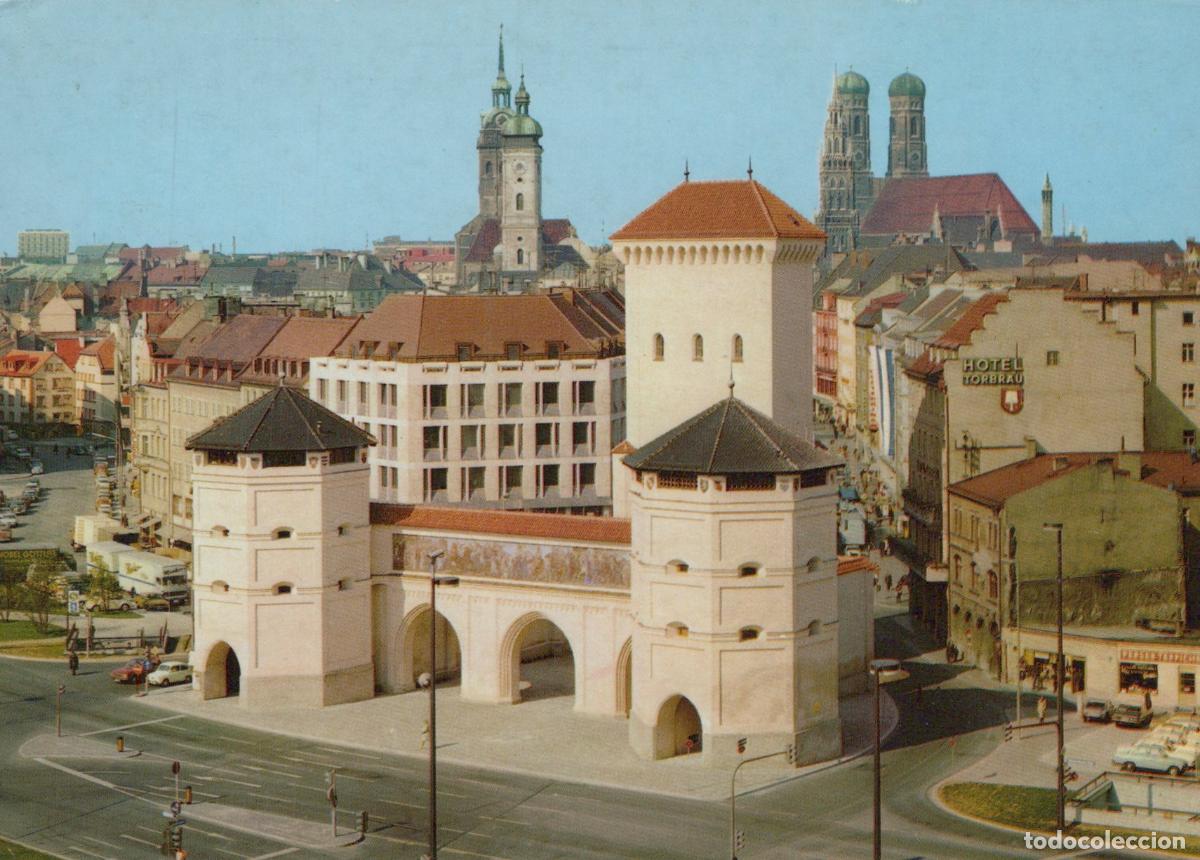 Postais: Germany Munich Isartor Gate Cityscape With Frauenkirche Towers *YAM901