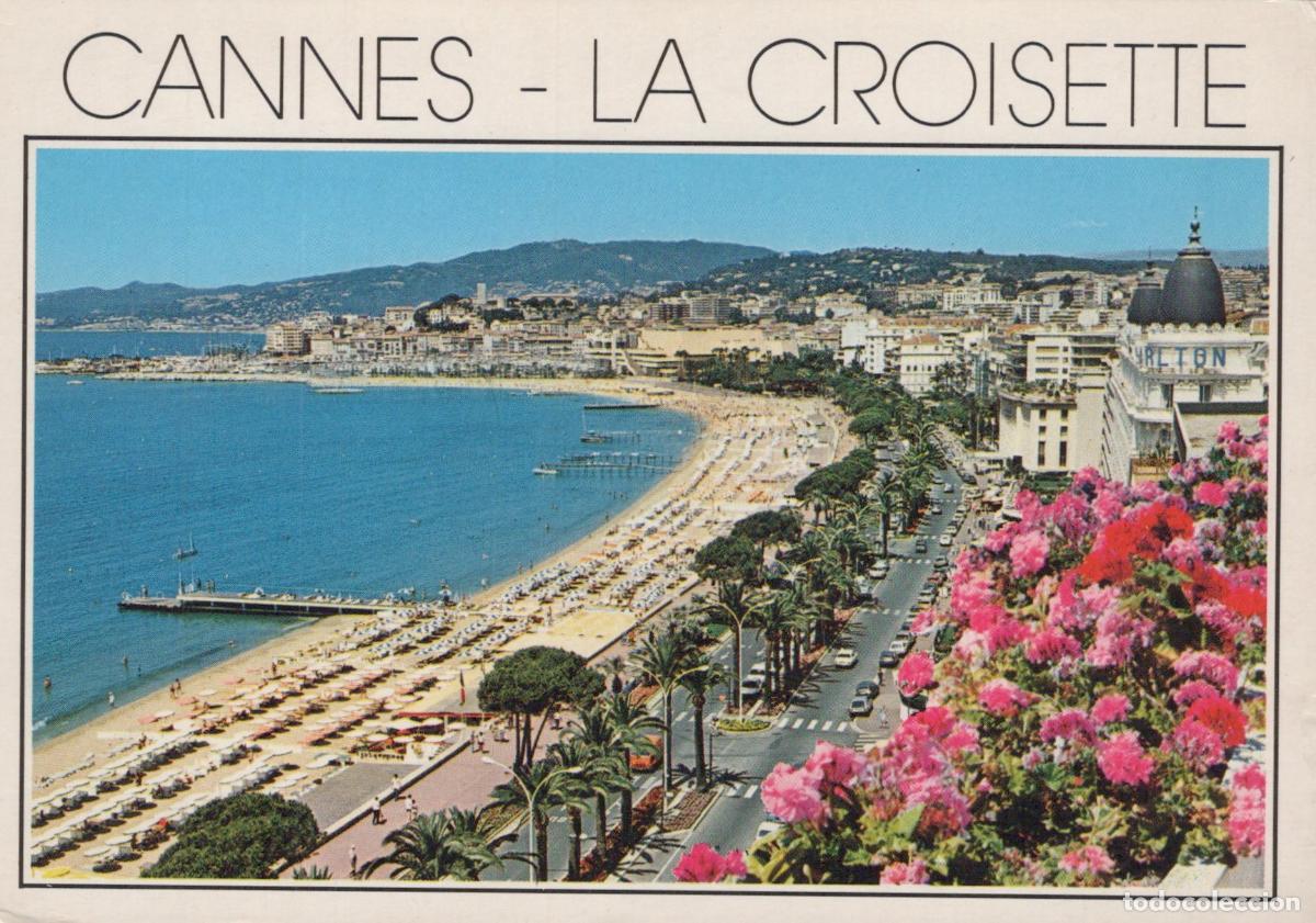 Postkarten: France Cannes La Croisette Beach Promenade With Hotels and Flowers *YAM910