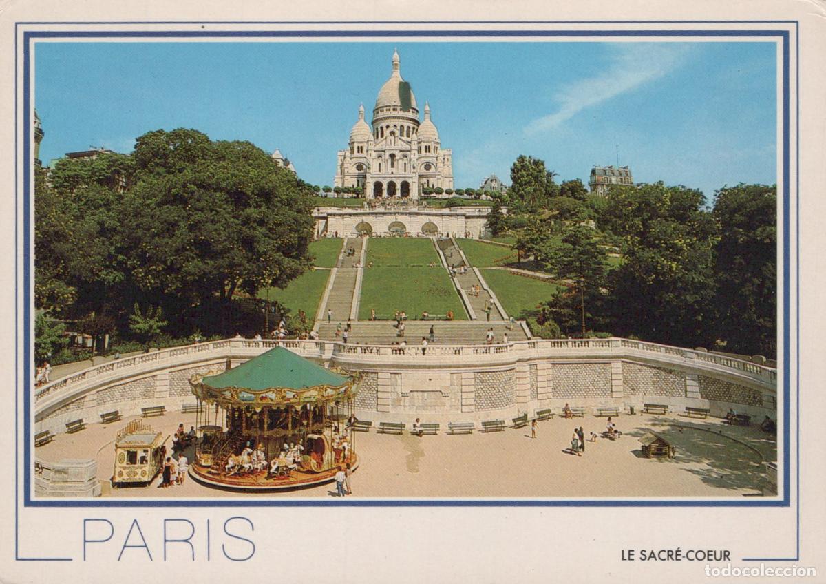 Postkarten: France Paris Sacre Coeur Basilica and Carousel in *YAM920