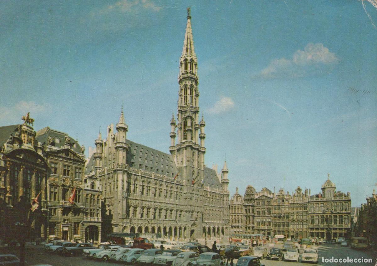 Postales: Belgium Brussels Grand Place City Hall Architecture Vintage *YAM638