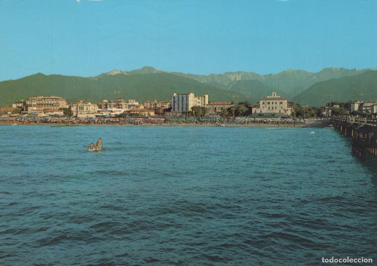 Postkarten: Italy Marina DI Massa Beachfront Hotels Mountains Seascape *YAM941