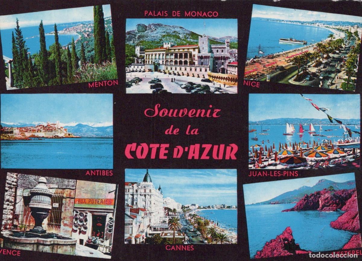 Postales: France Multiple Cities French Riviera Multi View Menton Monaco Nice *YAM653