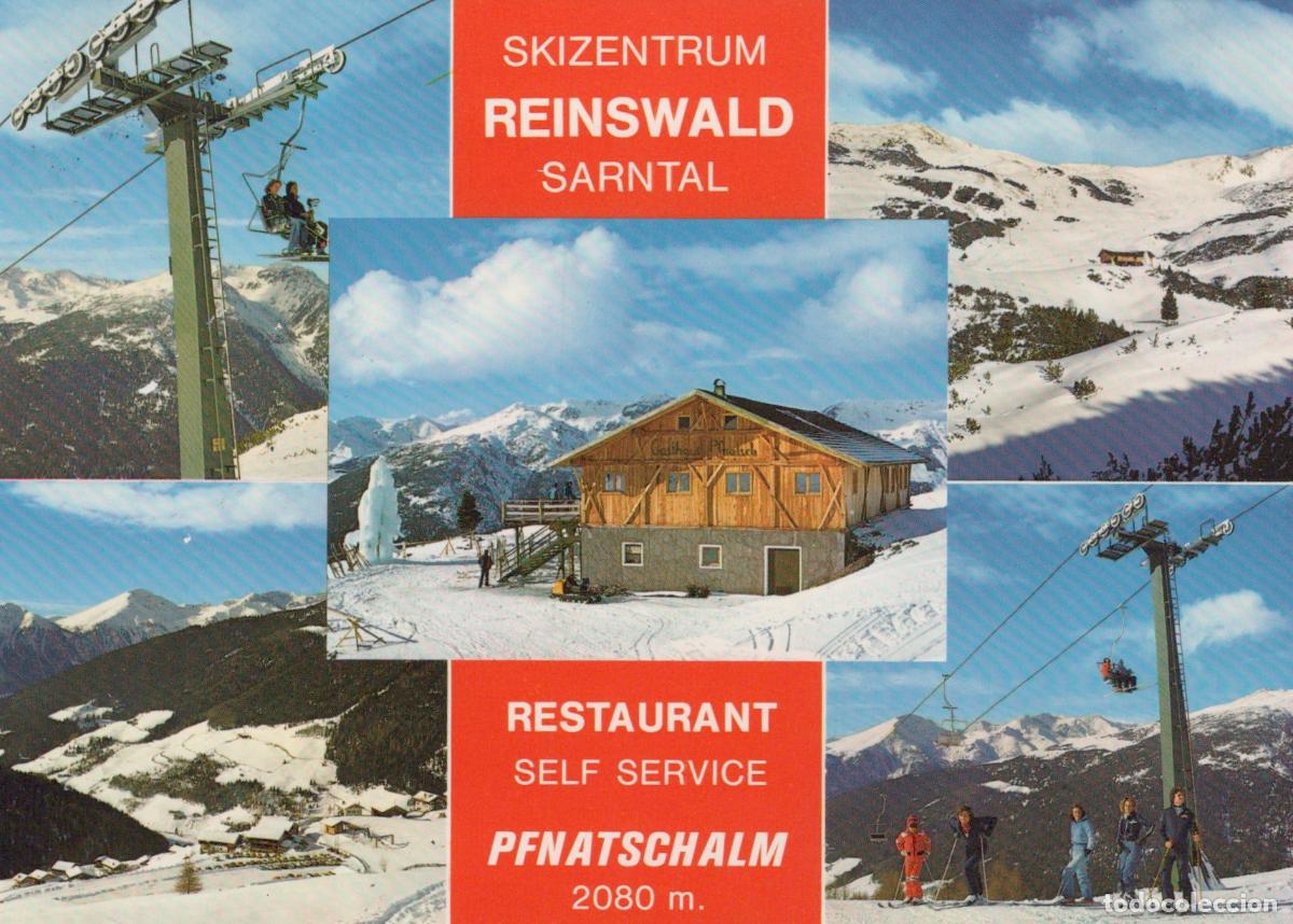 Postales: Italy Sarnthal Reinswald Ski Resort Restaurant Pfntschalm Winter *YAM957
