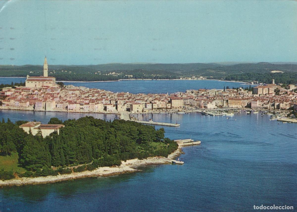 Postales: Yugoslavia Rovinj Panoramic View of Coastal Town and Harbor *YAM659