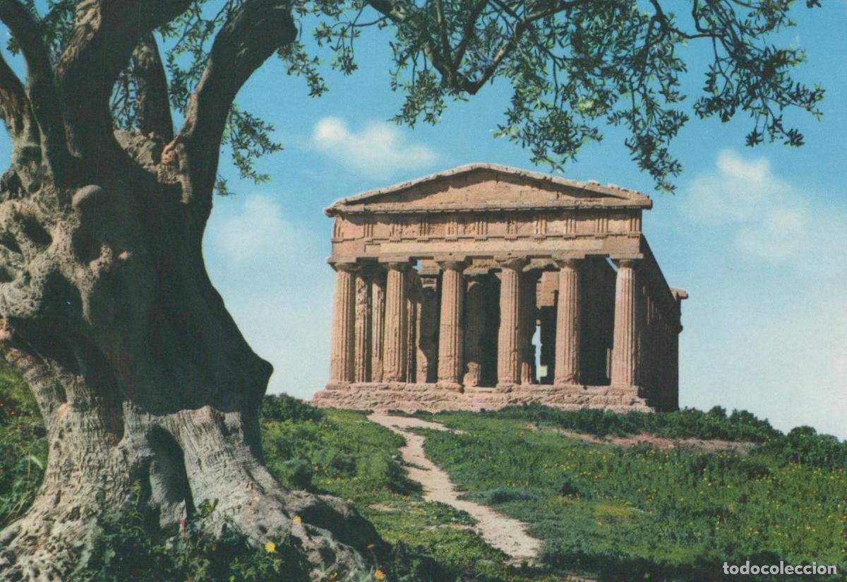 Postales: Italy Agrigento Sicily Temple of Concordia Ancient Greek Ruins *YAM972