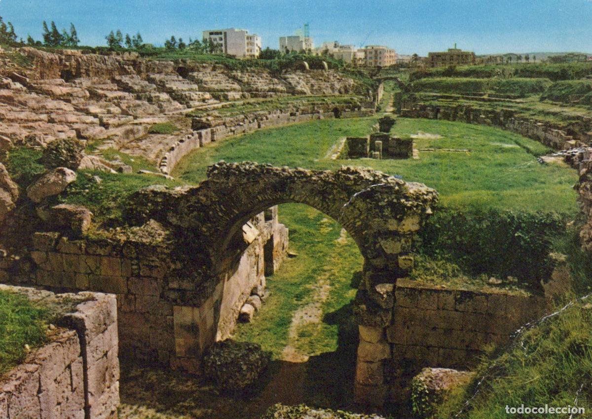 Postales: Italy Syracuse Roman Amphitheater Ancient Ruins Architecture *YAM970