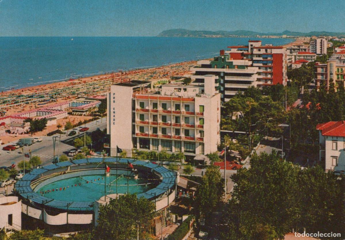Postales: Italy Riccione Panoramic View of Beach Hotels and Swimming Pool *YAM997