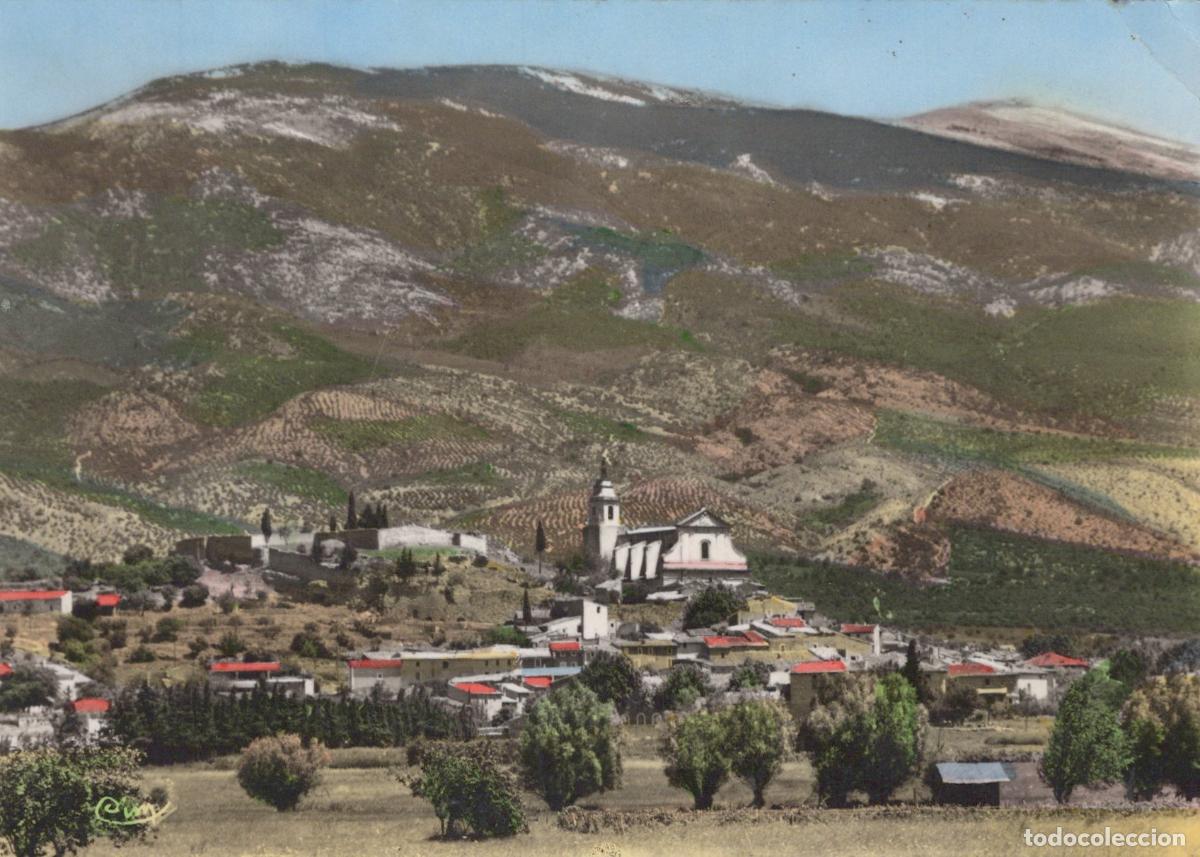 Postais: France Bedoin Village With Church and Mont Ventoux Landscape Real Photo *YAM738