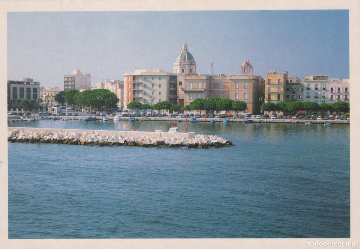 Postais: Italy Trapani Panoramic View of the Port With Cityscape and Unposted *YAM744