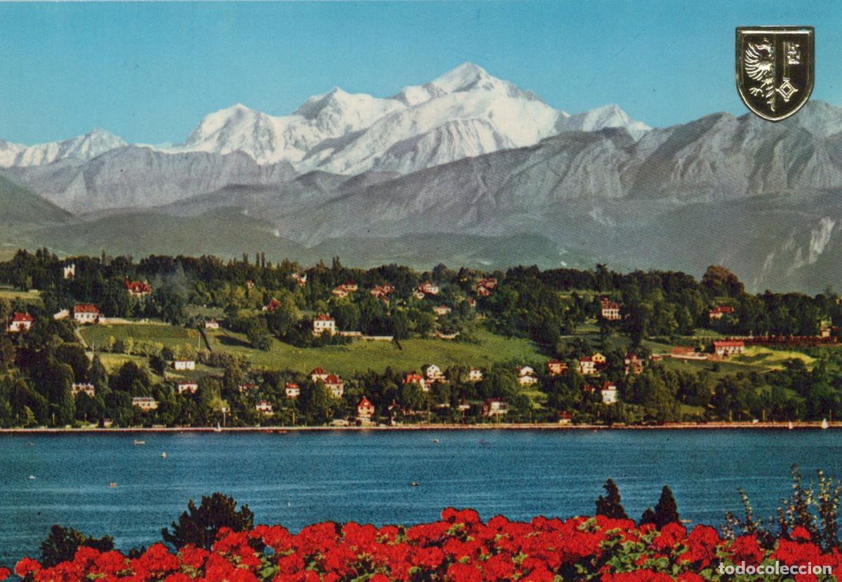 Postais: Switzerland Geneva View On Mont Blanc 4807m Lake Leman Unposted *YAM764